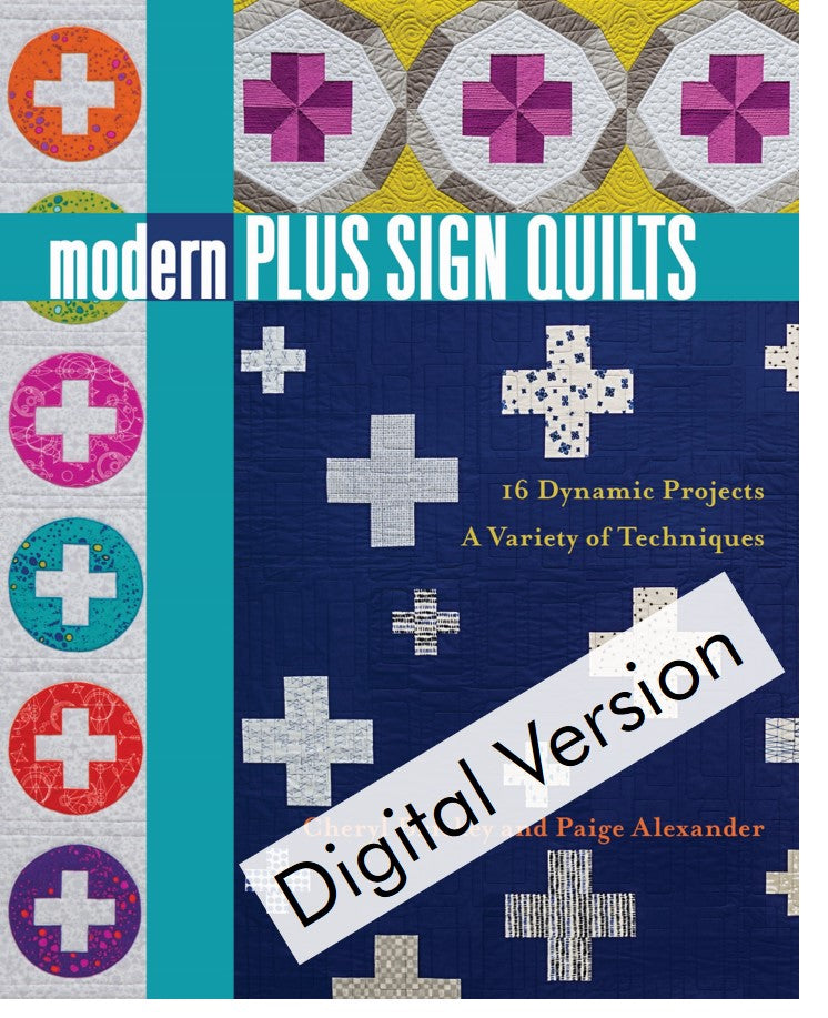 Modern Plus Sign Quilts Book - Digital Book